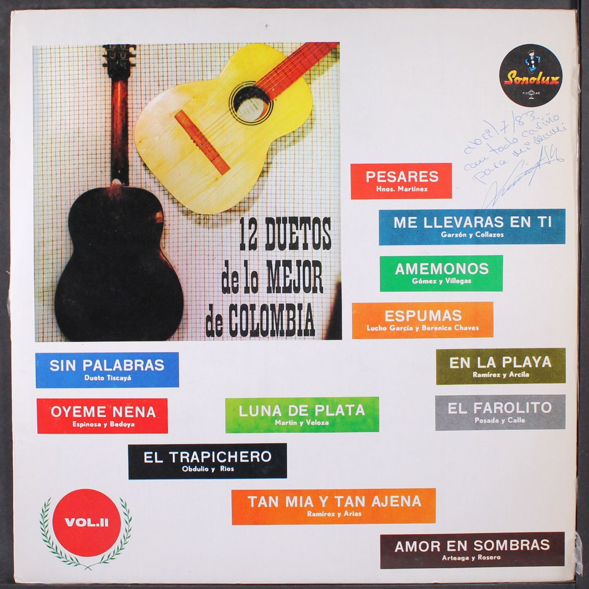 12 duetos de lo mejor de colombia vol. 2 by VARIOUS