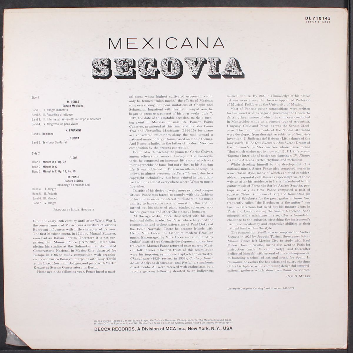 mexicana by ANDRES SEGOVIA
