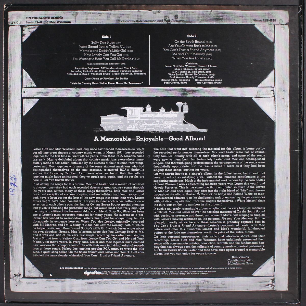 on the south bound by LESTER FLATT & MAC WISEMAN
