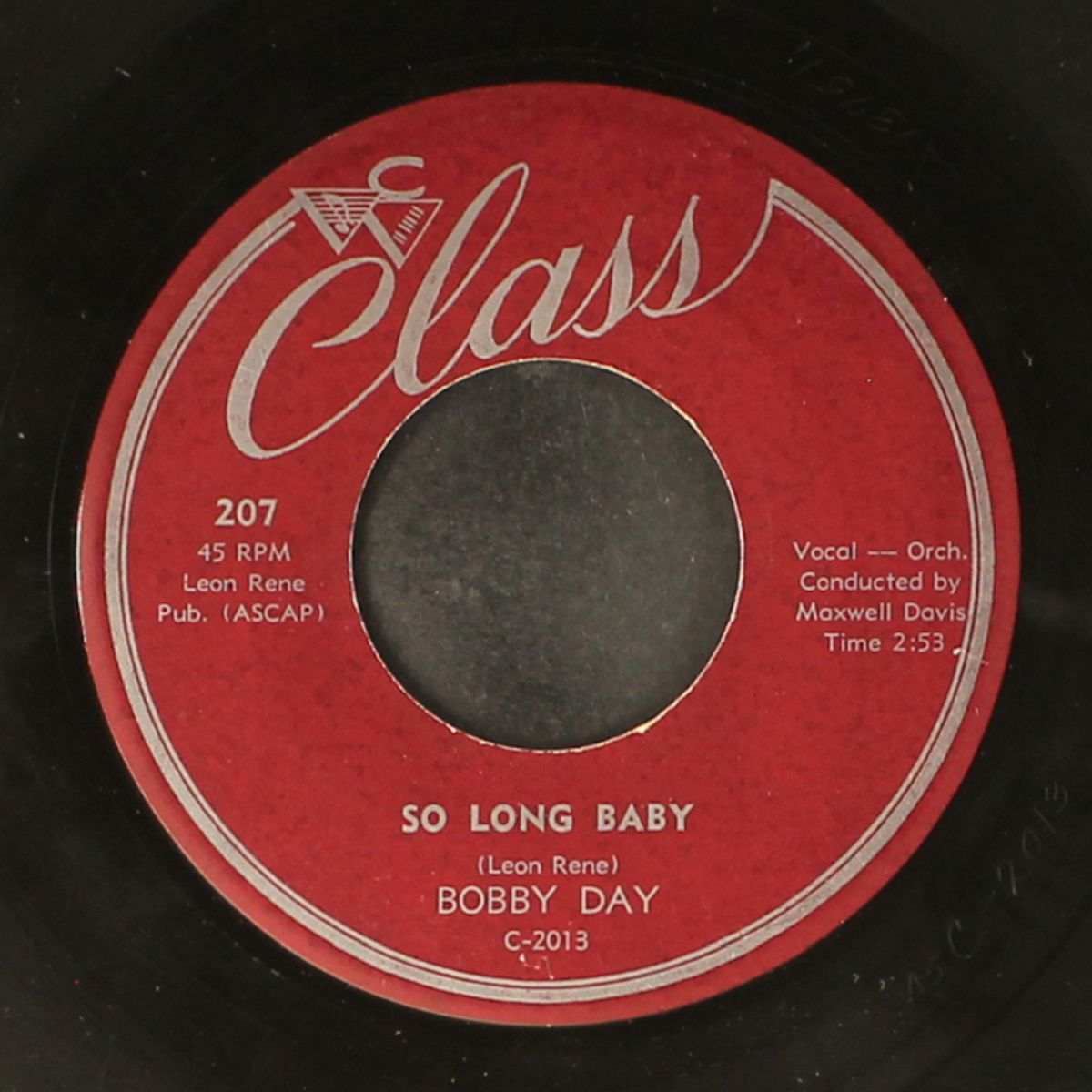 come seven / so long baby by BOBBY DAY