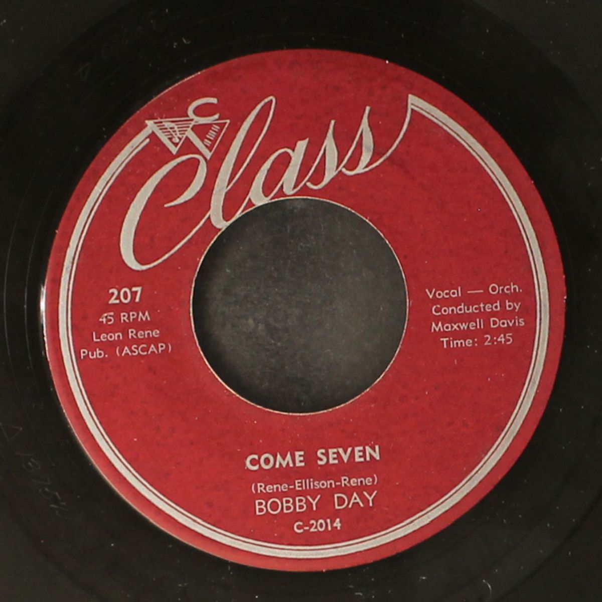 come seven / so long baby by BOBBY DAY