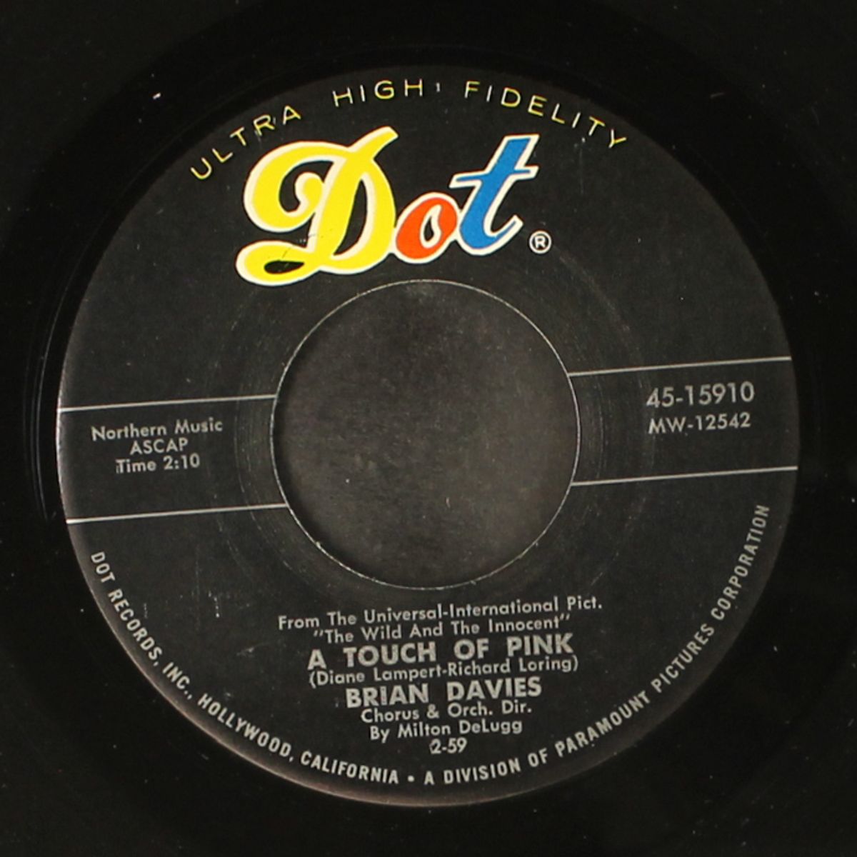 when i'm near my girl / a touch of pink by BRIAN DAVIES