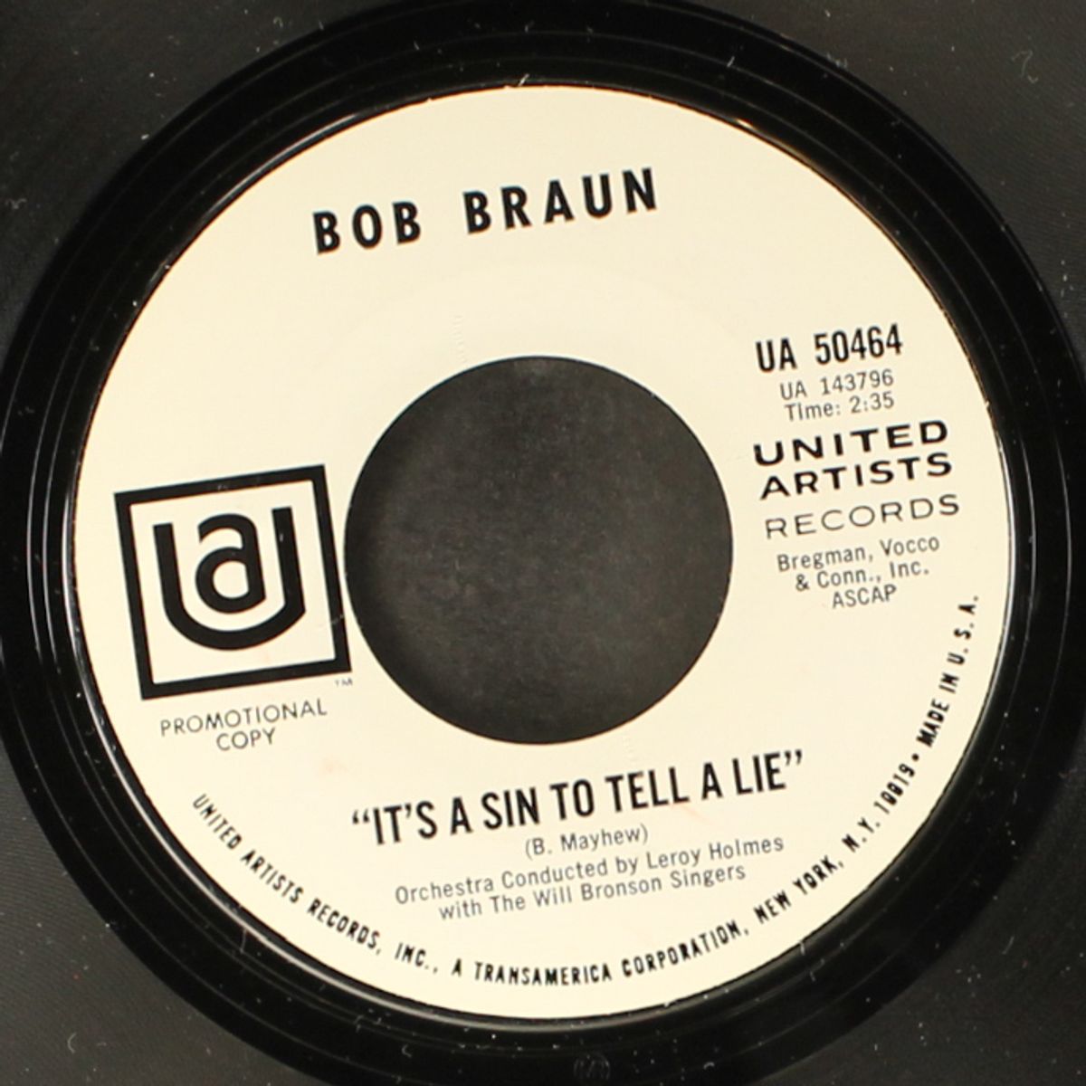 give me this moment / it's a sin to tell a lie by BOB BRAUN