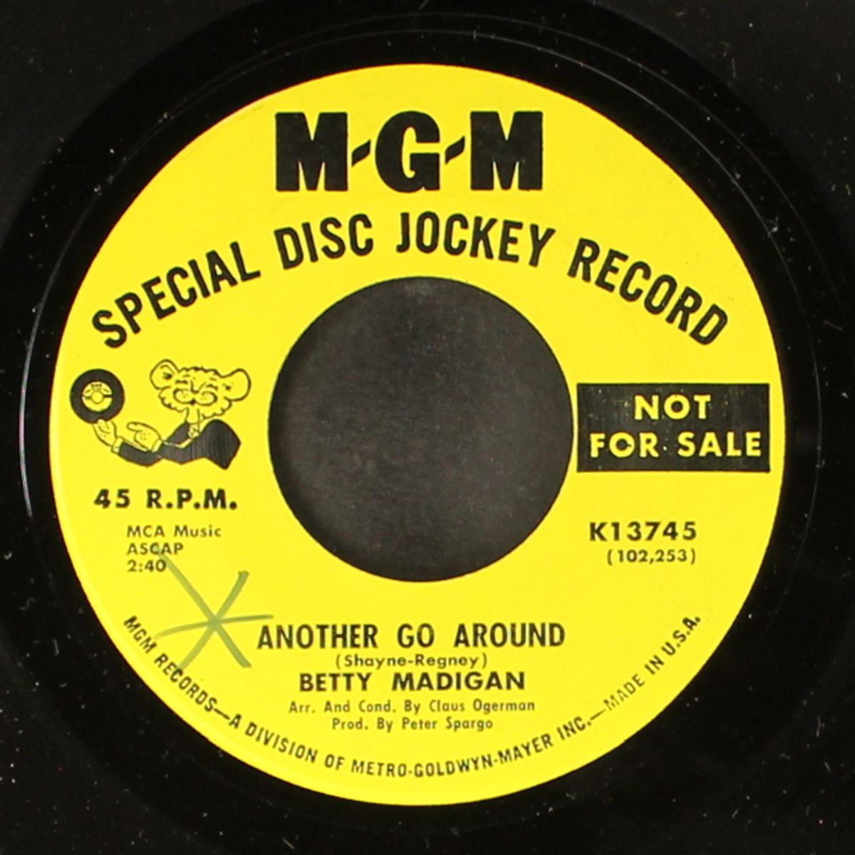 maybe today / another go around by BETTY MADIGAN
