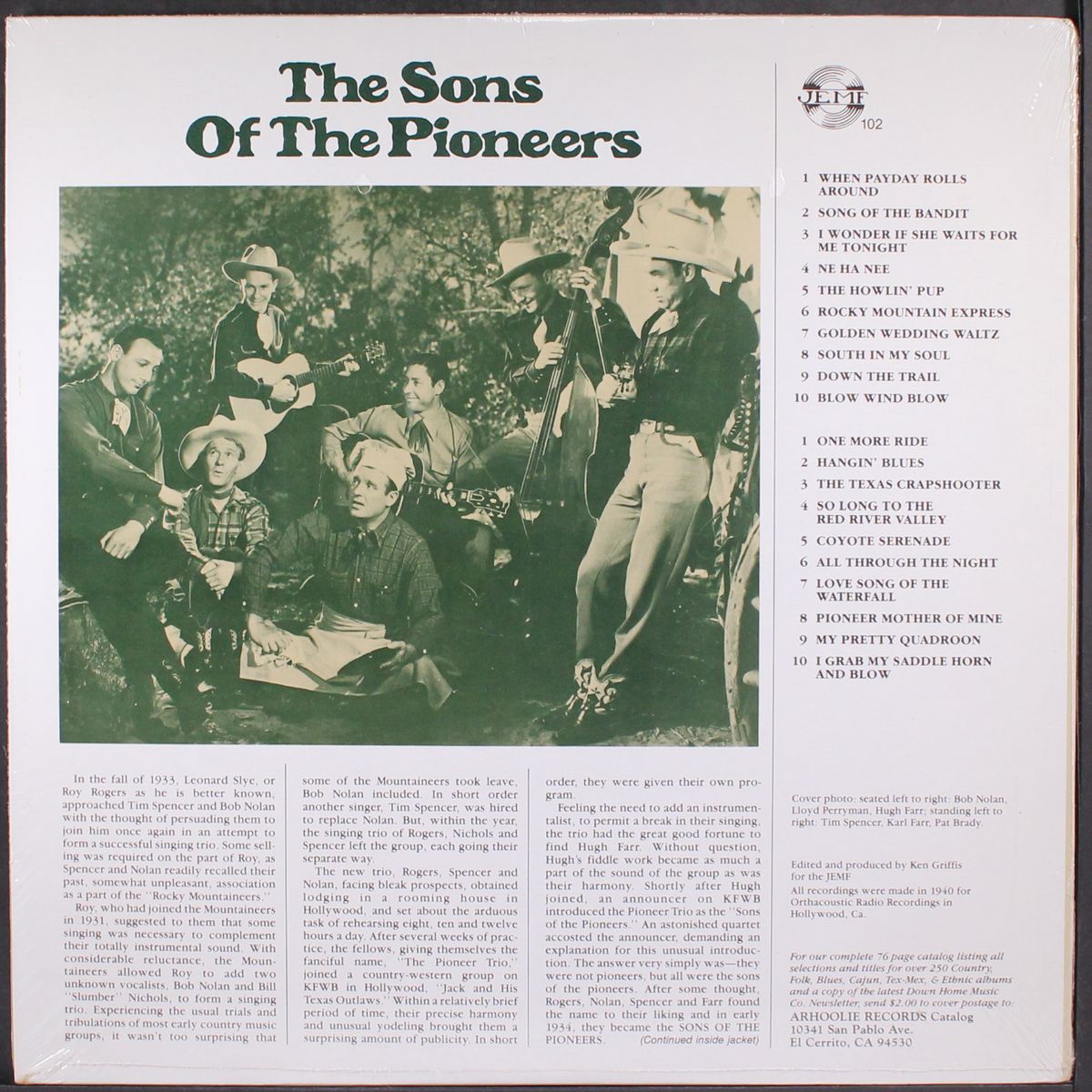 the sons of the pioneers by SONS OF THE PIONEERS