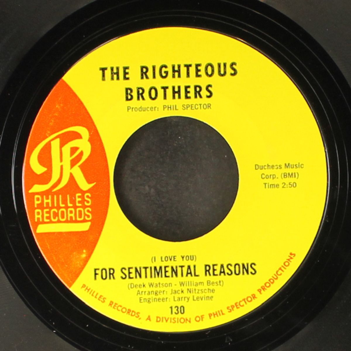 ebb tide / (i love you for sentimental reasons) by RIGHTEOUS BROTHERS