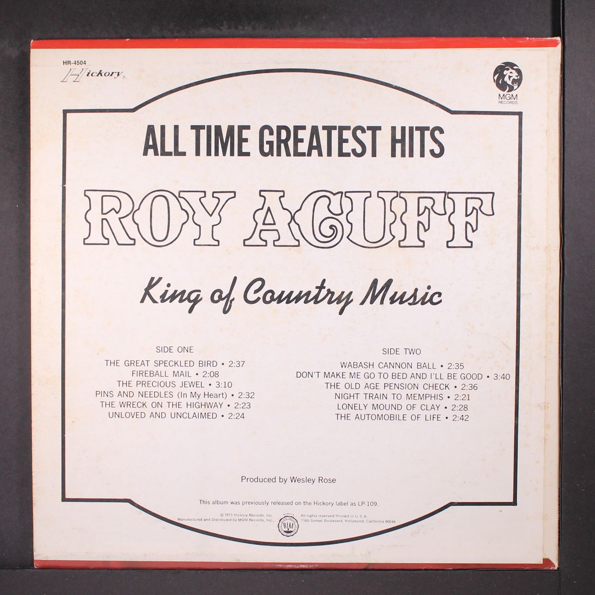 all time greatest by ROY ACUFF