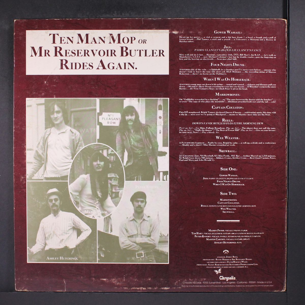 ten man mop or mr. reservoir butler rides again by STEELEYE SPAN