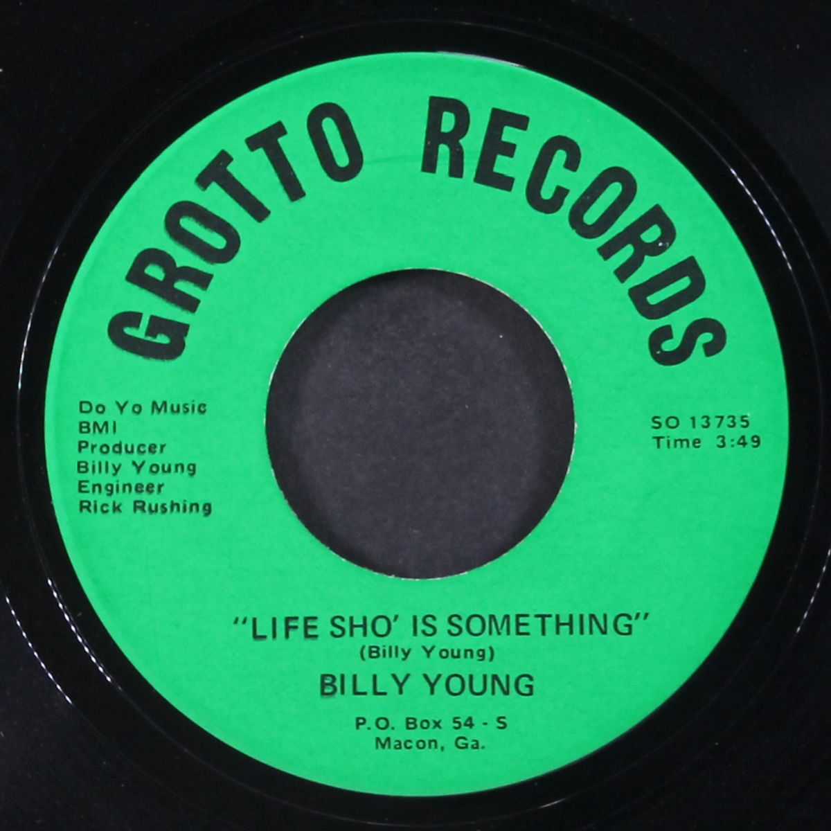 country boy / life sho' is something by BILLY YOUNG