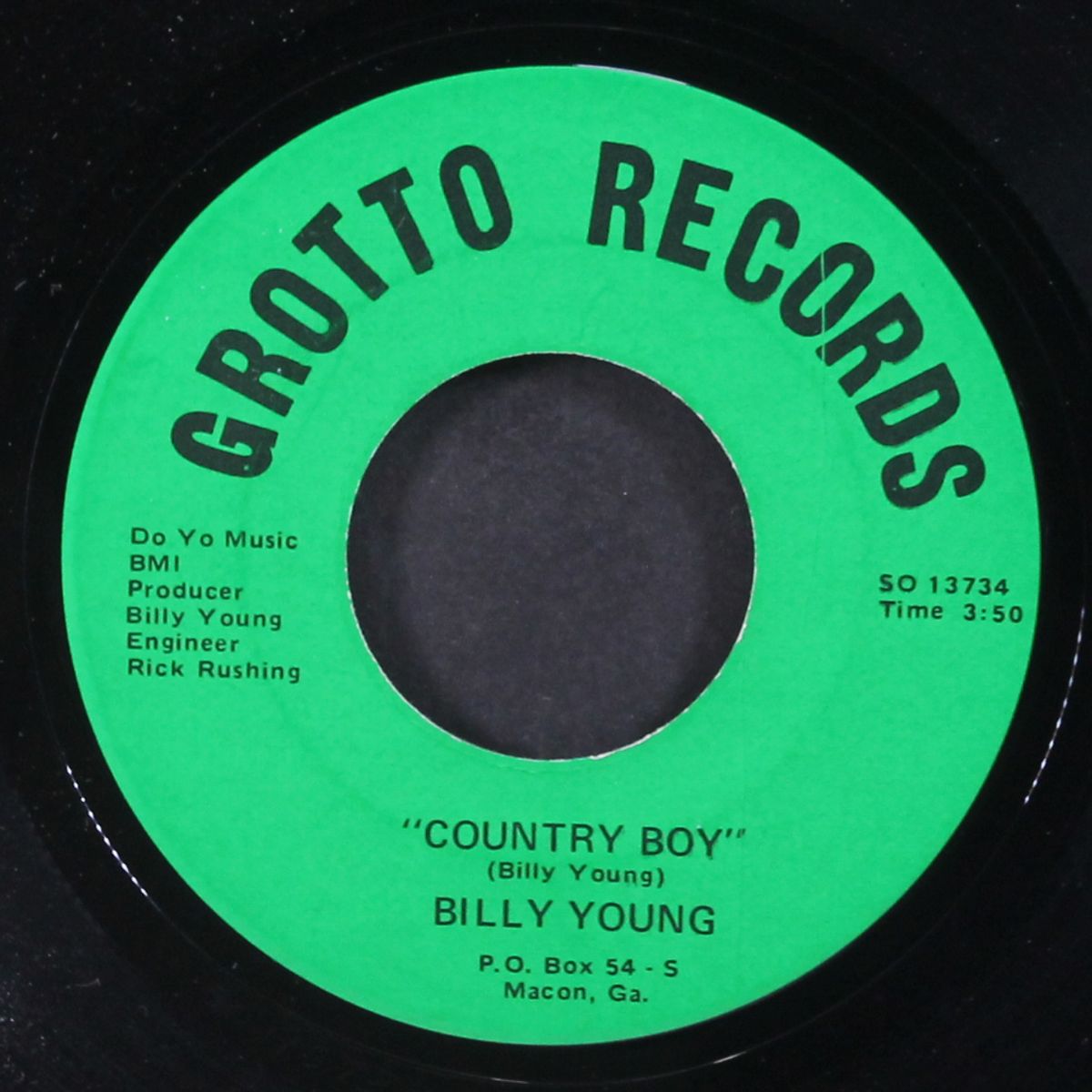 country boy / life sho' is something by BILLY YOUNG
