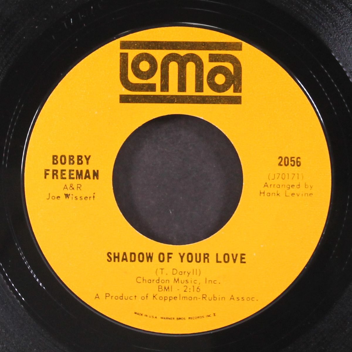 soulful sound of music / shadow of your love by BOBBY FREEMAN