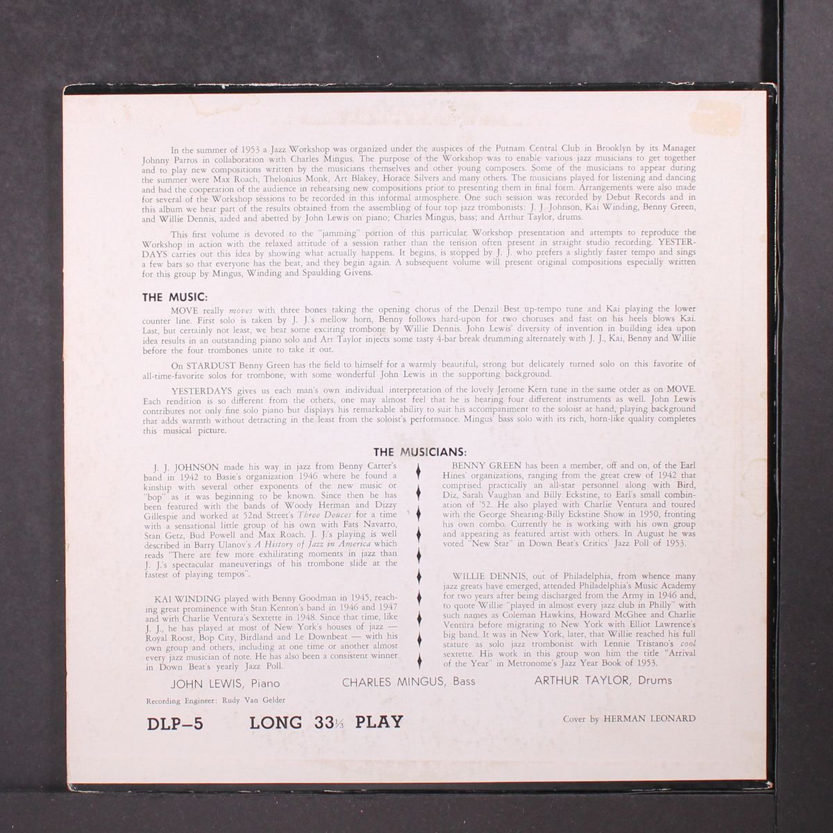 debut records' jazz workshop, volume one: trombone rapport by VARIOUS