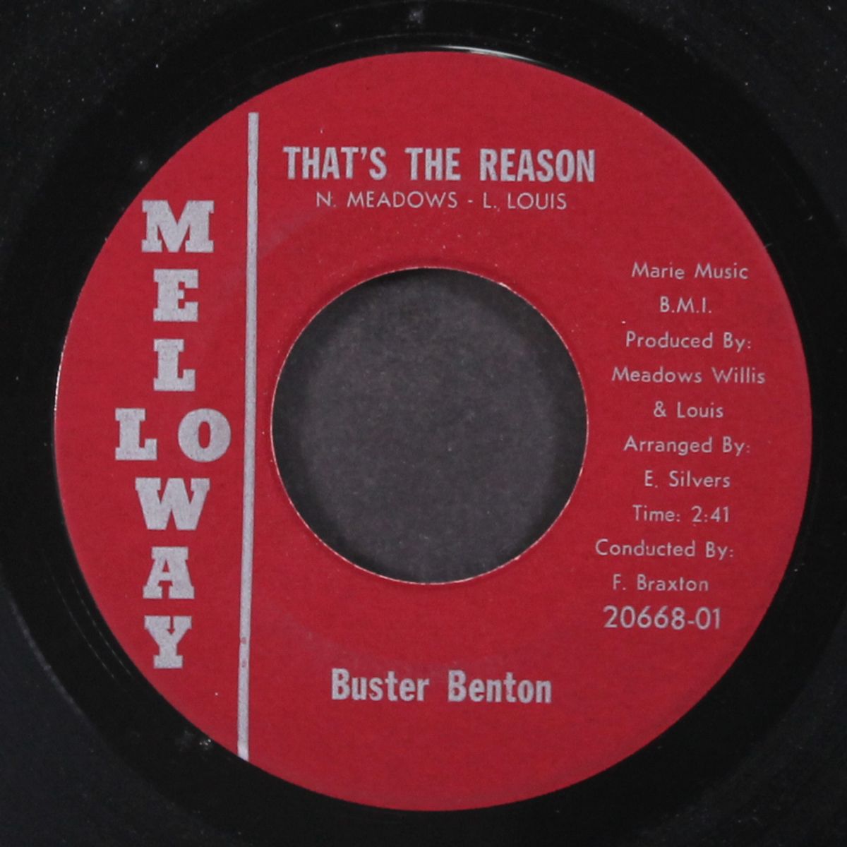 hole in my head / that's the reason by BUSTER BENTON
