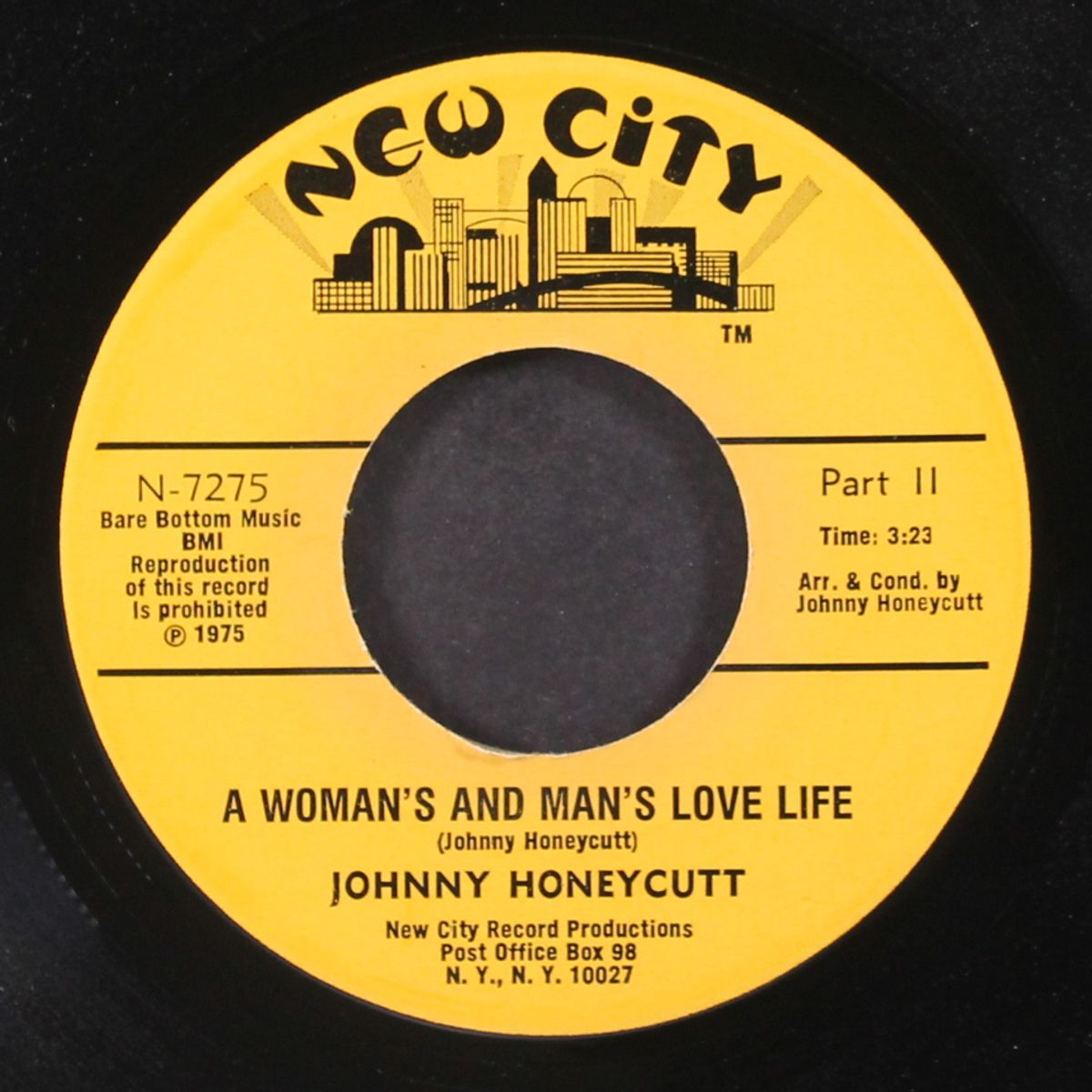 a woman's and man's love life by JOHNNY HONEYCUTT