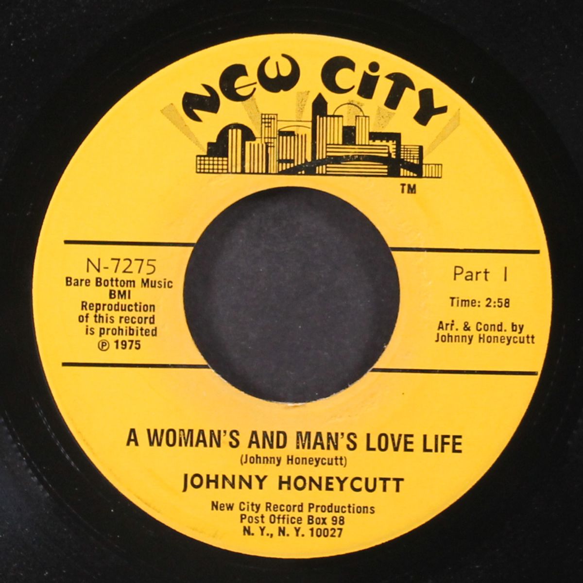 a woman's and man's love life by JOHNNY HONEYCUTT