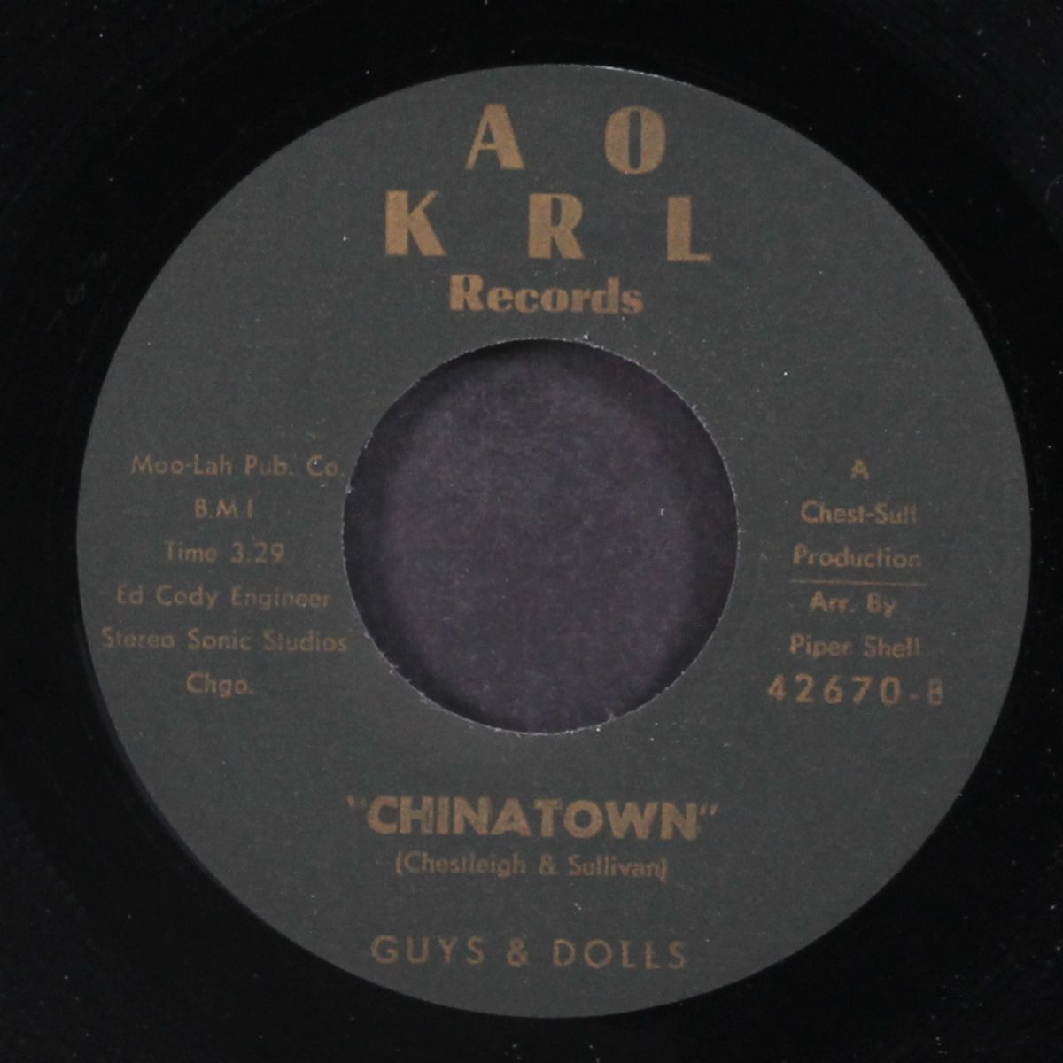 chinatown / could this be love by GUYS & DOLLS