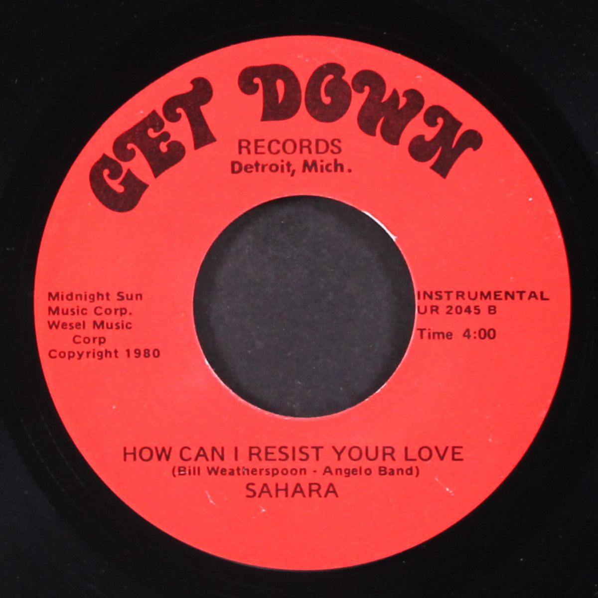 how can i resist your love / instrumental by SAHARA