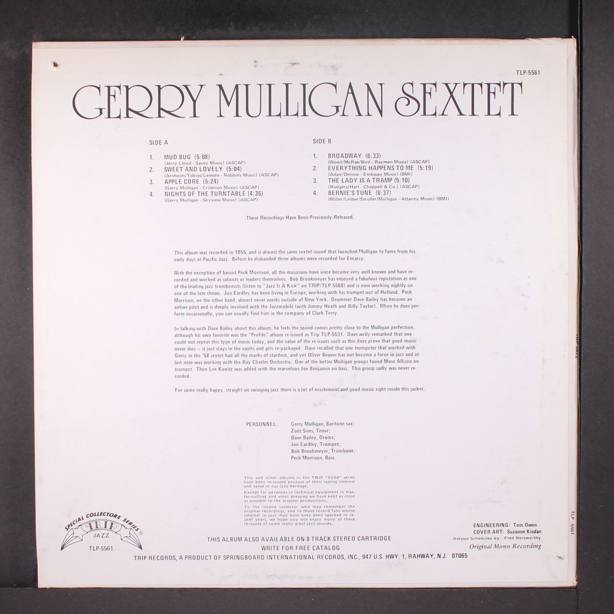 gerry mulligan sextet by GERRY MULLIGAN
