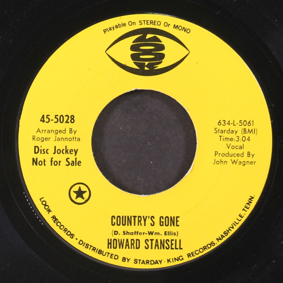 d.c. wondering blues / country's gone by HOWARD STANSELL