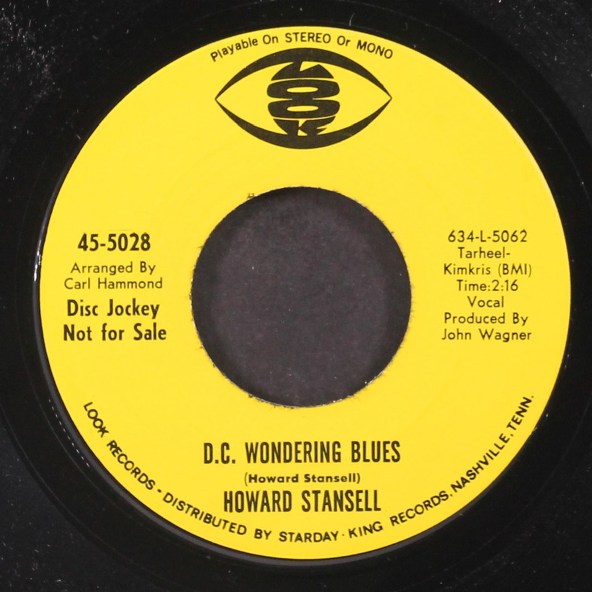 d.c. wondering blues / country's gone by HOWARD STANSELL