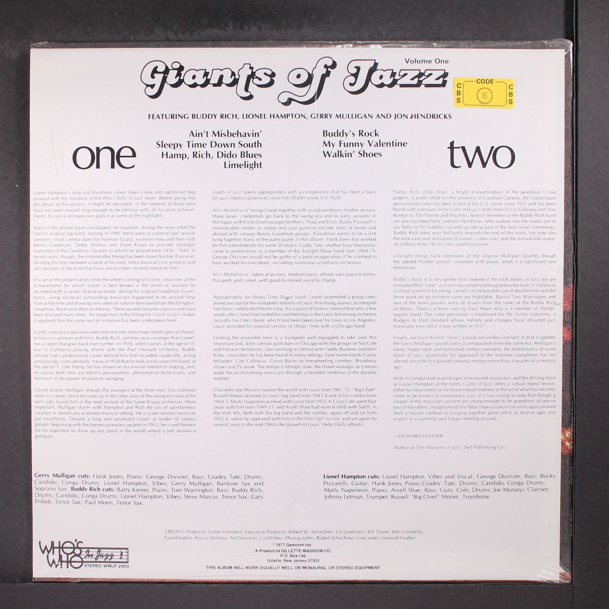 giants of jazz, vol. 1 by VARIOUS