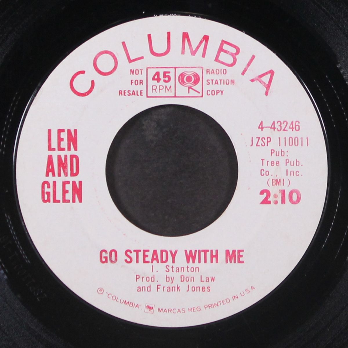 go steady with me / write me baby, please! by LEN & GLEN