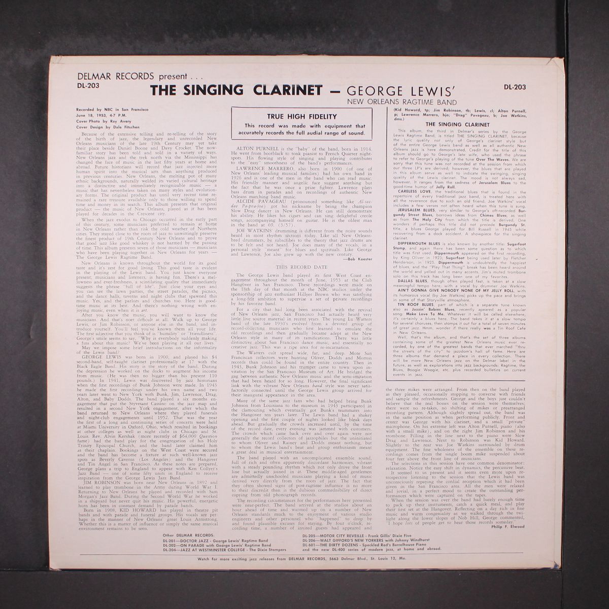 the singing clarinet by GEORGE LEWIS