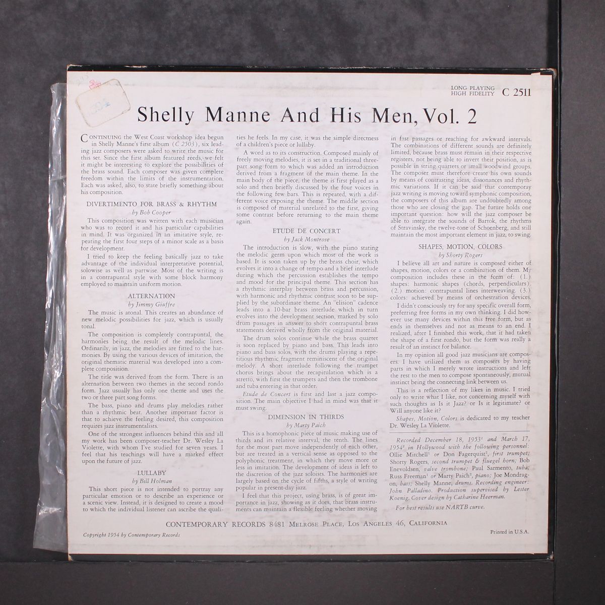 vol. 2 by SHELLY MANNE