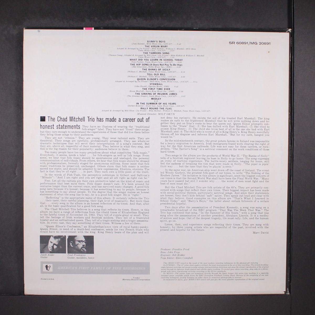 reflecting by CHAD MITCHELL TRIO