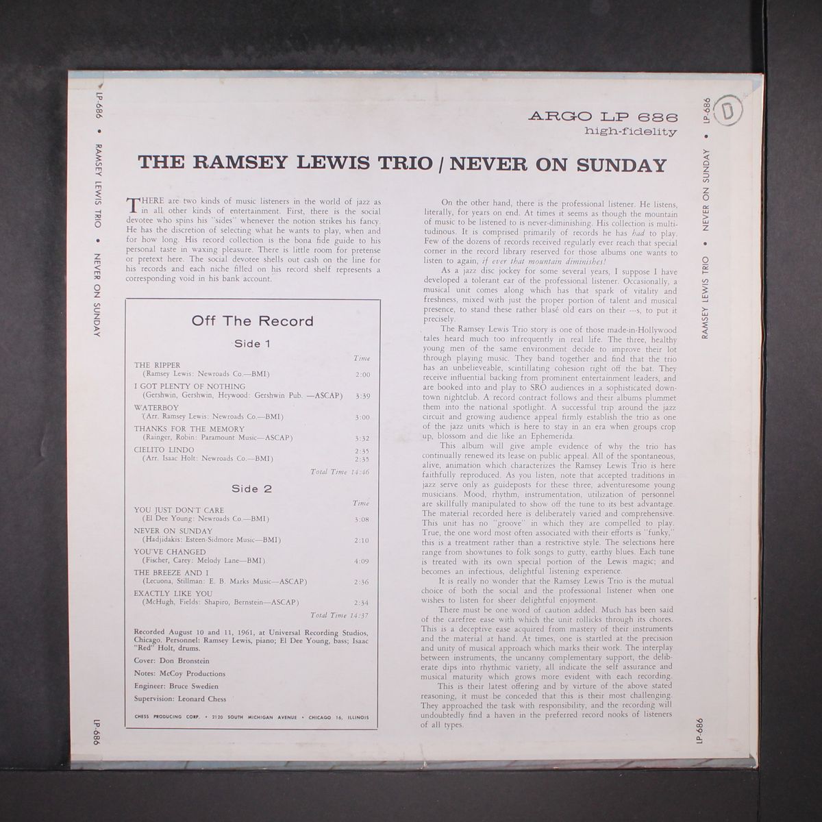 never on sunday by RAMSEY LEWIS