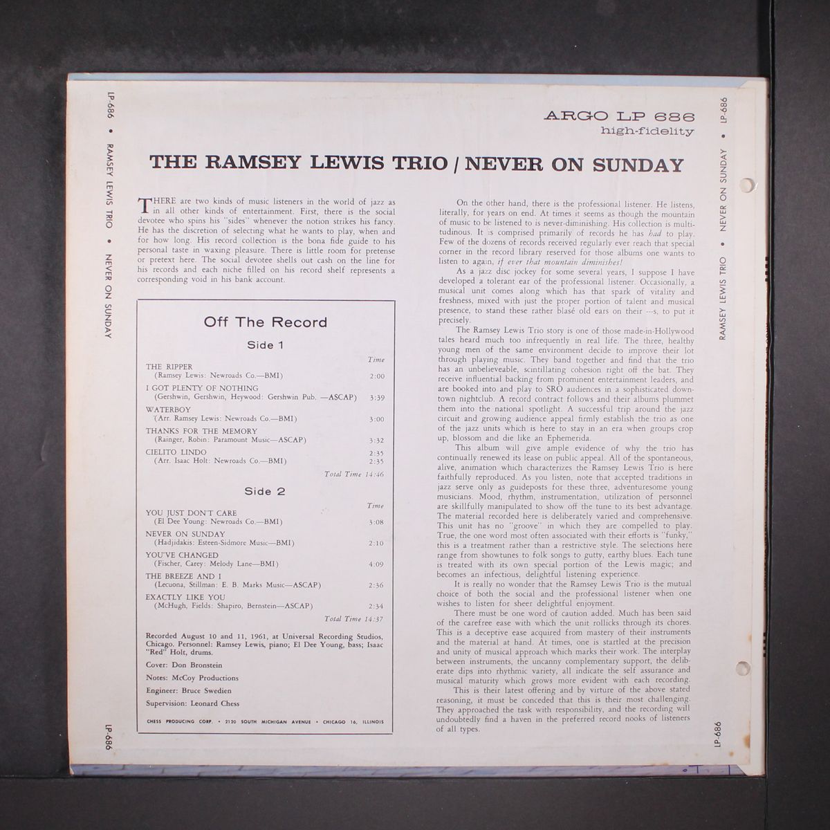 never on sunday by RAMSEY LEWIS