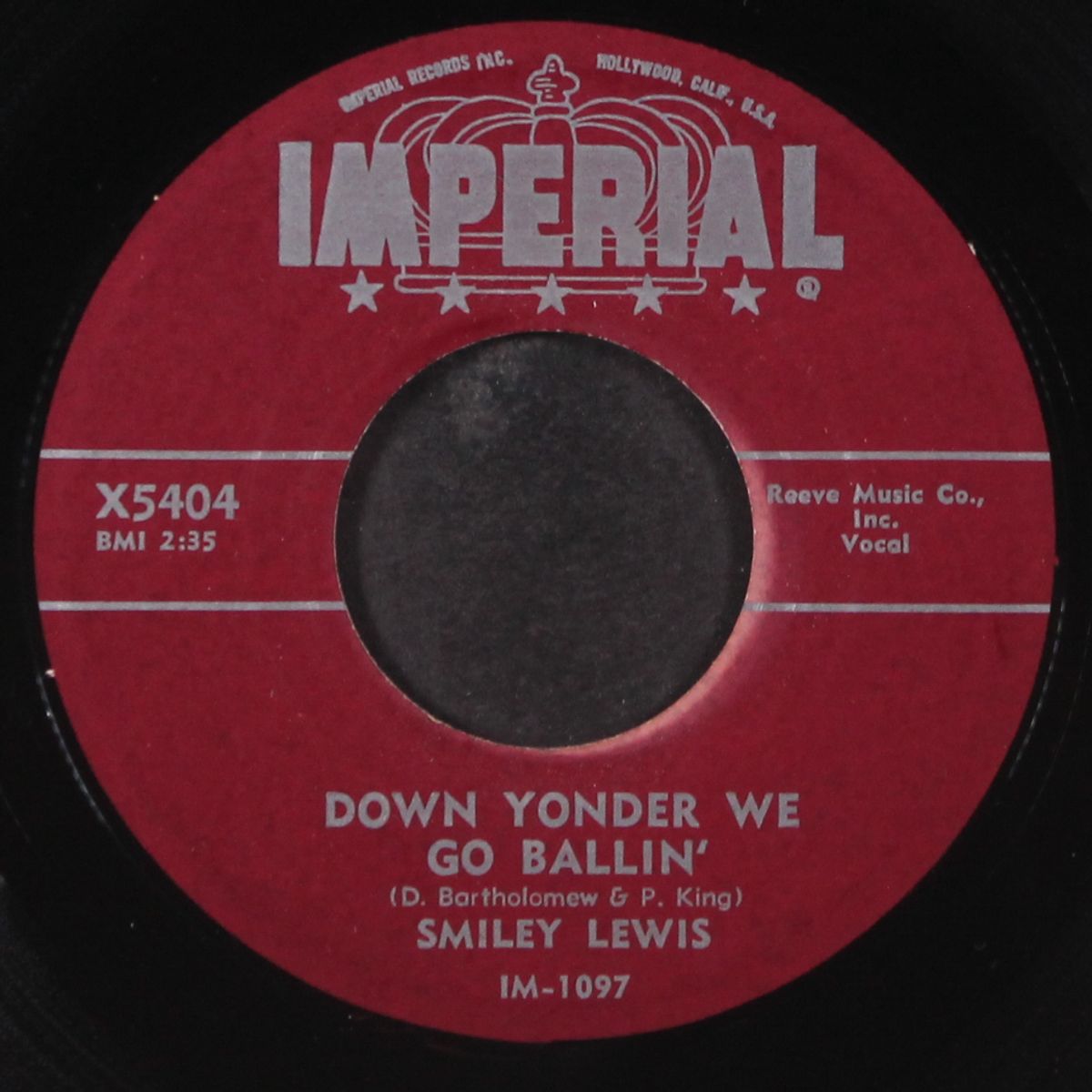 down yonder we go ballin' by SMILEY LEWIS