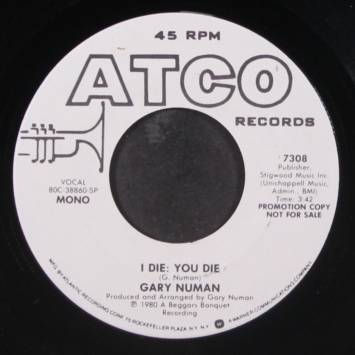 i die: you die / mono by GARY NUMAN