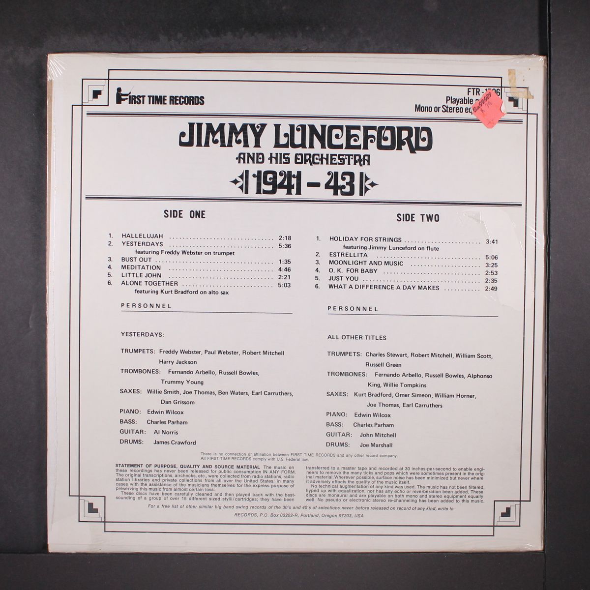 1941-1943 by JIMMY LUNCEFORD