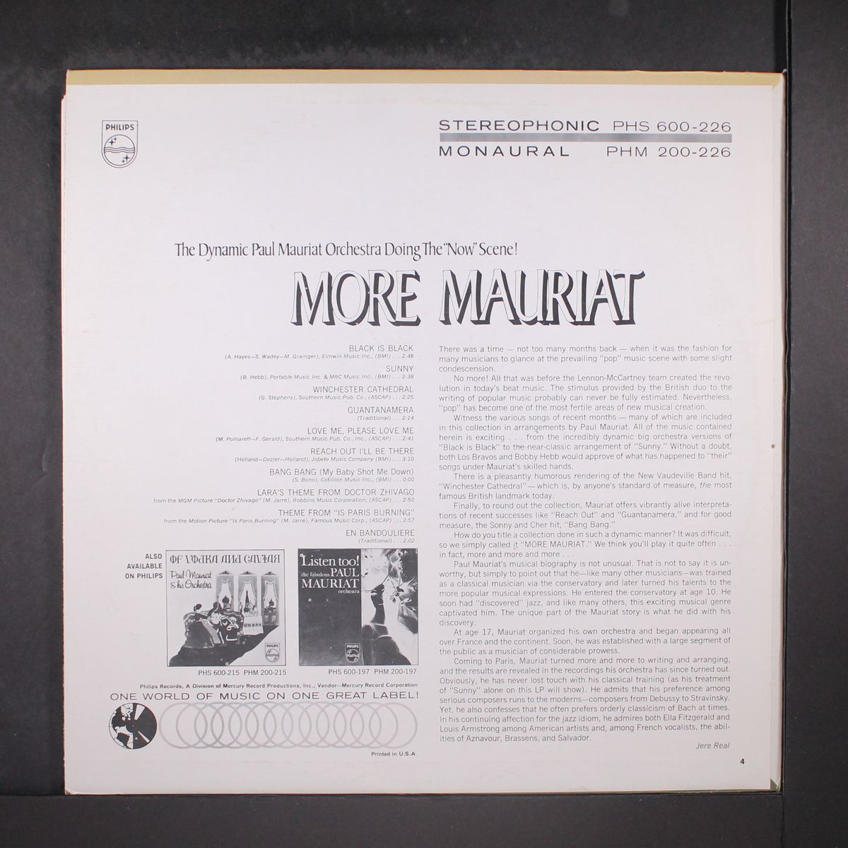 more mauriat by PAUL MAURIAT