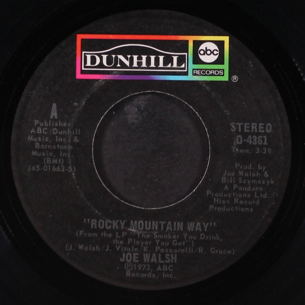 rocky mountain way / prayer by JOE WALSH