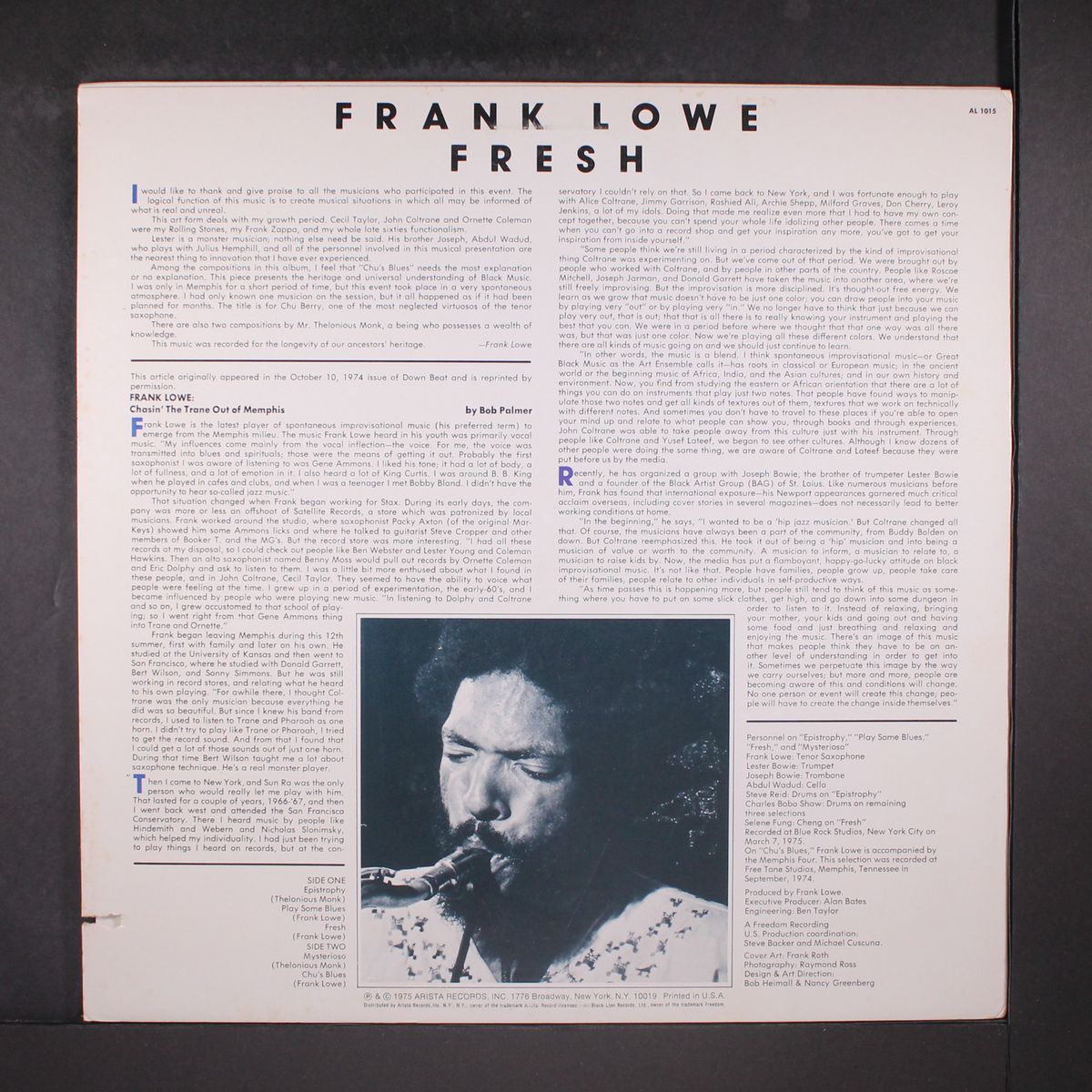 fresh by FRANK LOWE