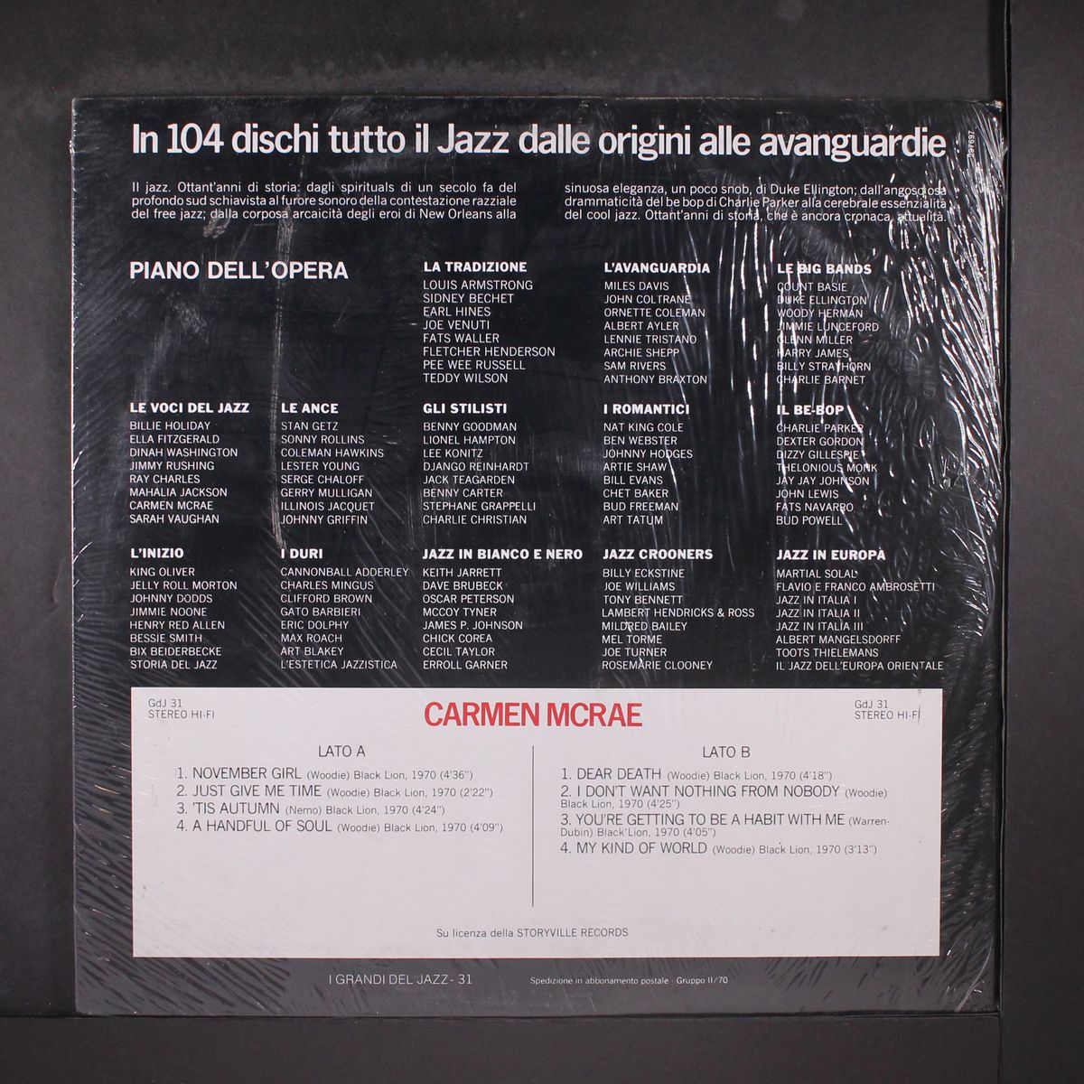 i grandi del jazz by CARMEN MCRAE