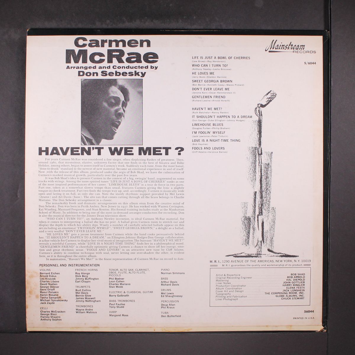 haven't we met by CARMEN MCRAE