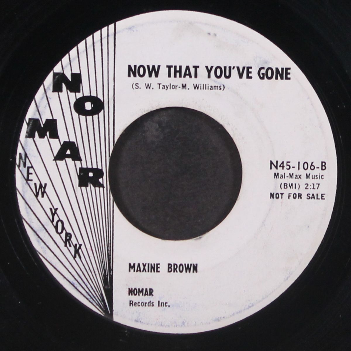 funny / now that you've gone by MAXINE BROWN