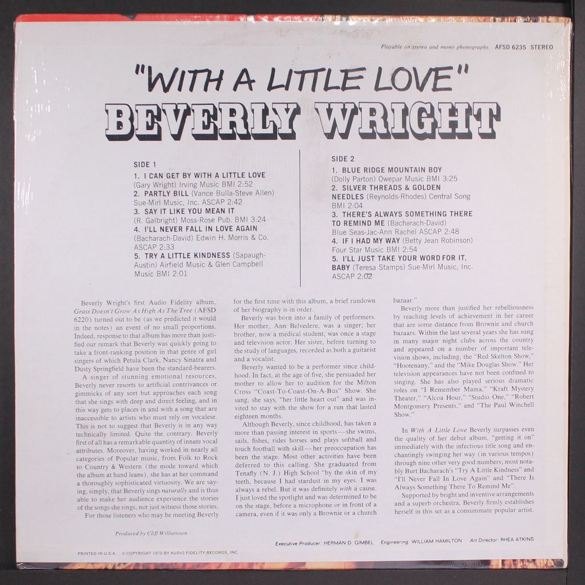 with a little love by BEVERLY WRIGHT