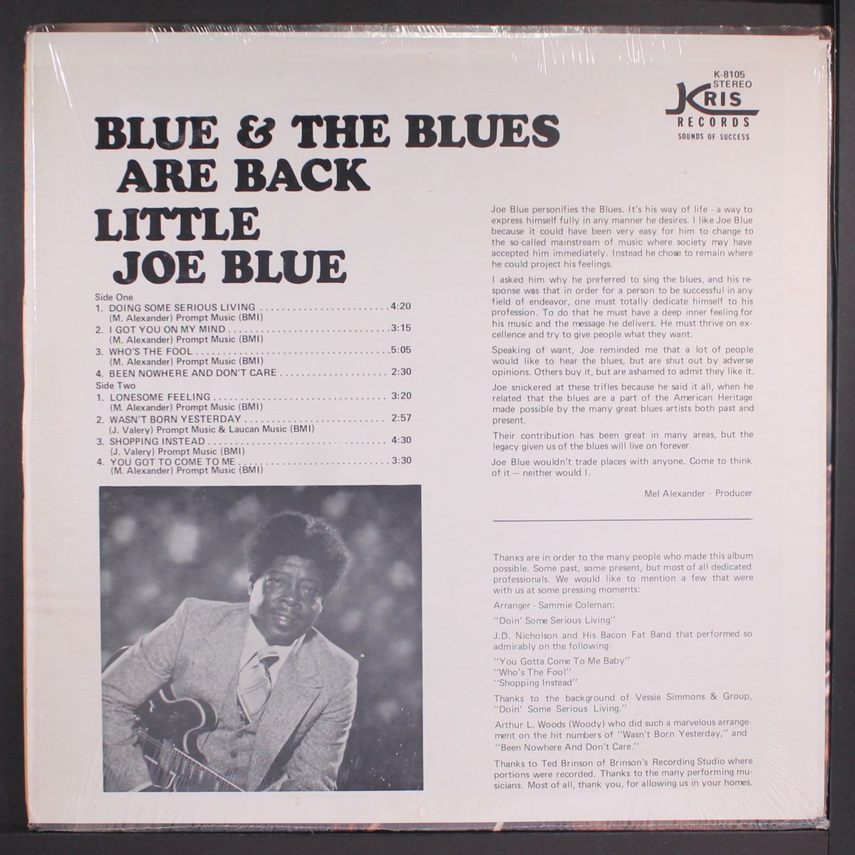 blue & the blues are back by LITTLE JOE BLUE
