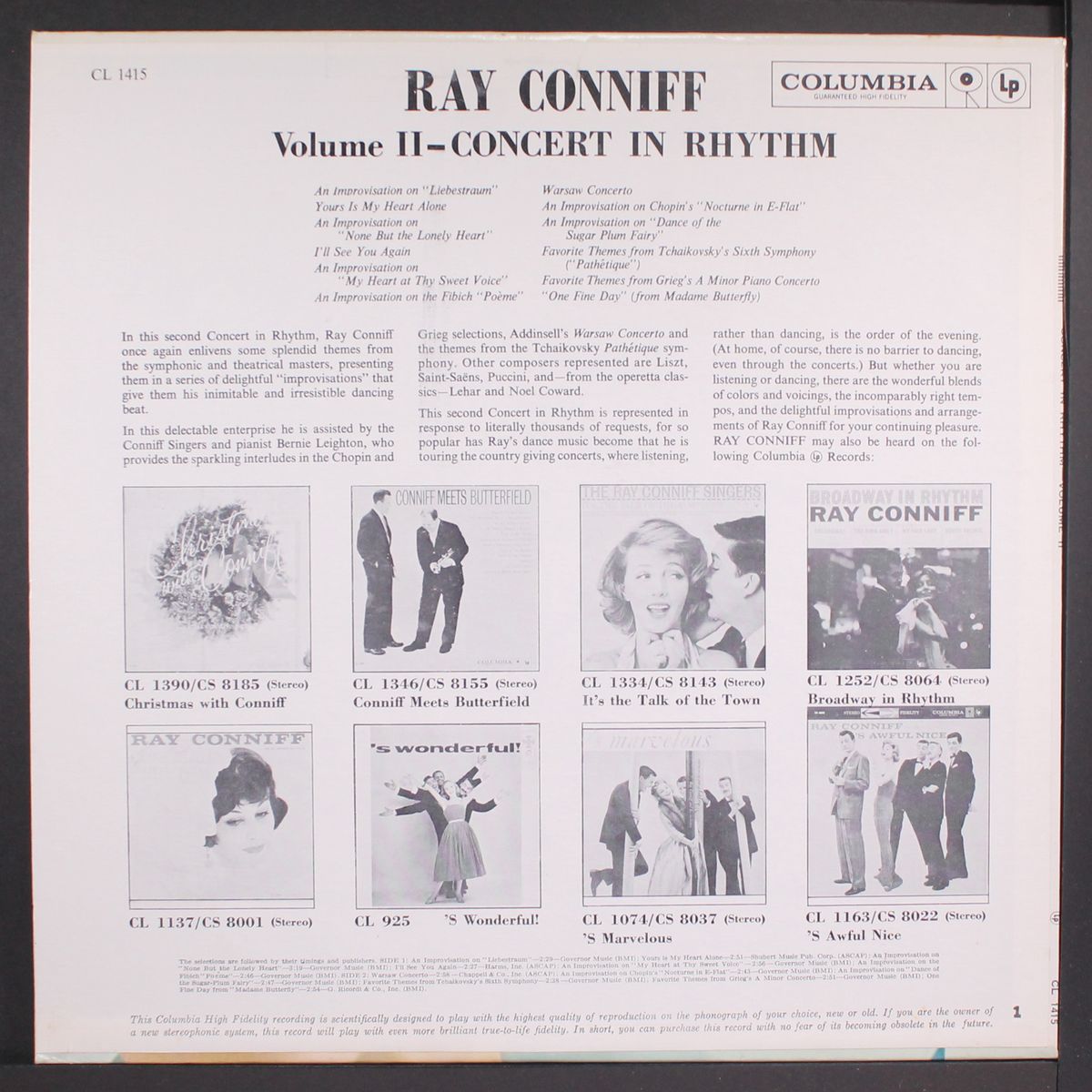 concert in rhythm, vol. 2 by RAY CONNIFF