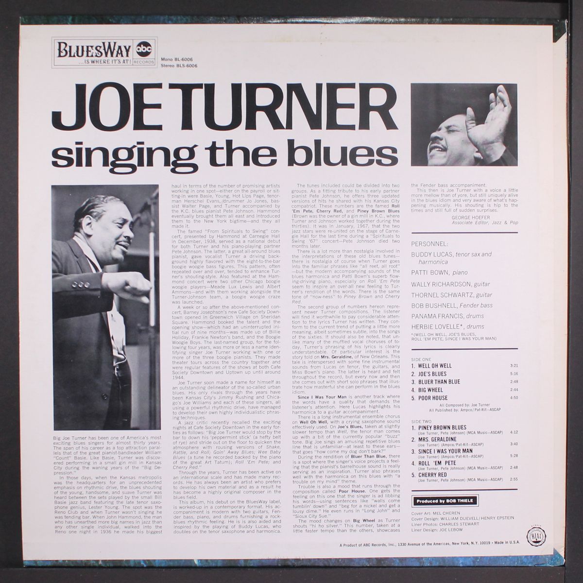 singing the blues by JOE TURNER