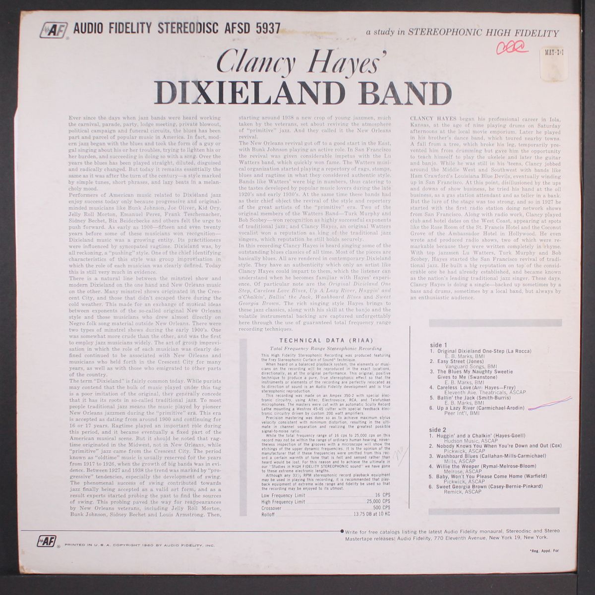 clancy hayes' dixieland band by CLANCY HAYES