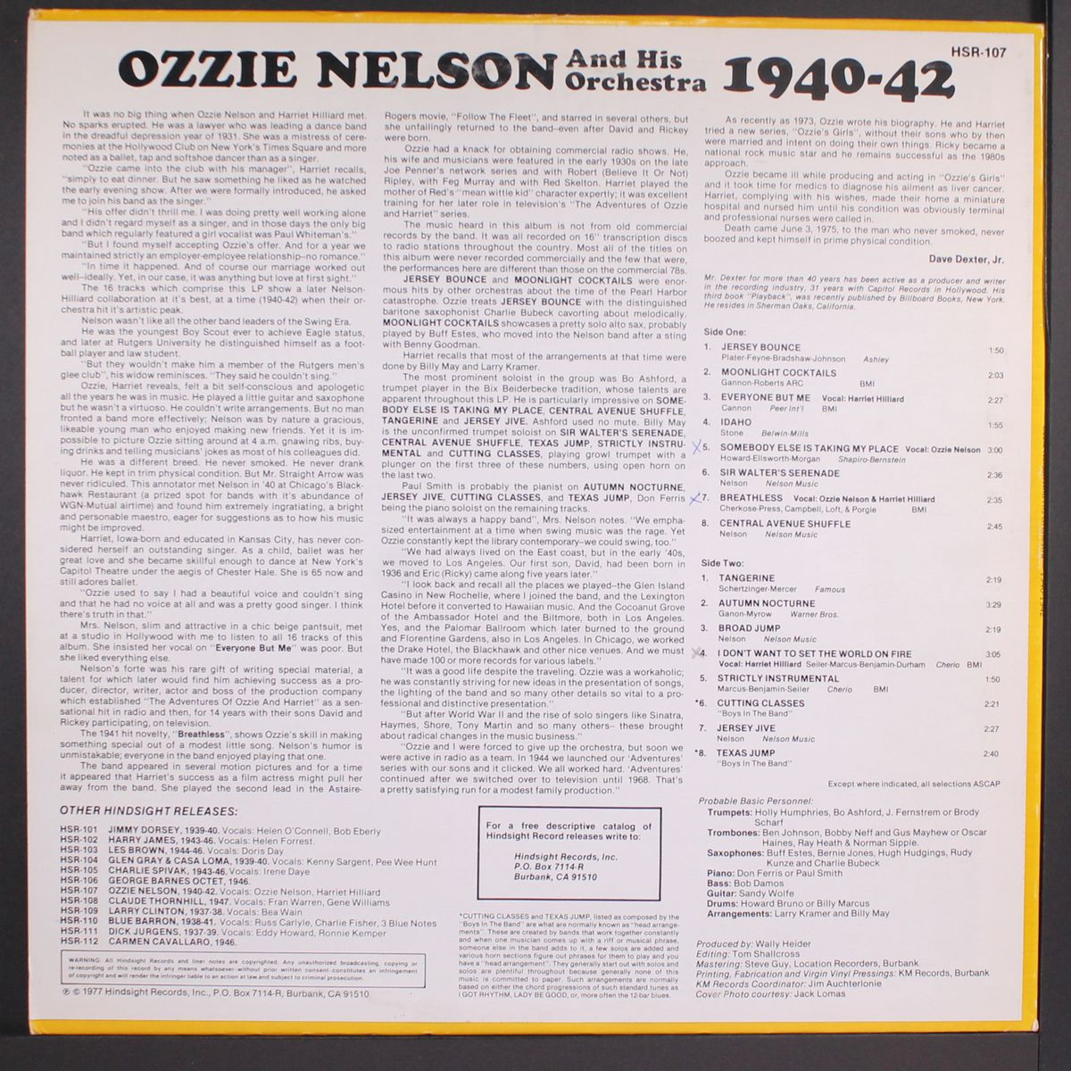 the uncollected 1940-1942 by OZZIE NELSON