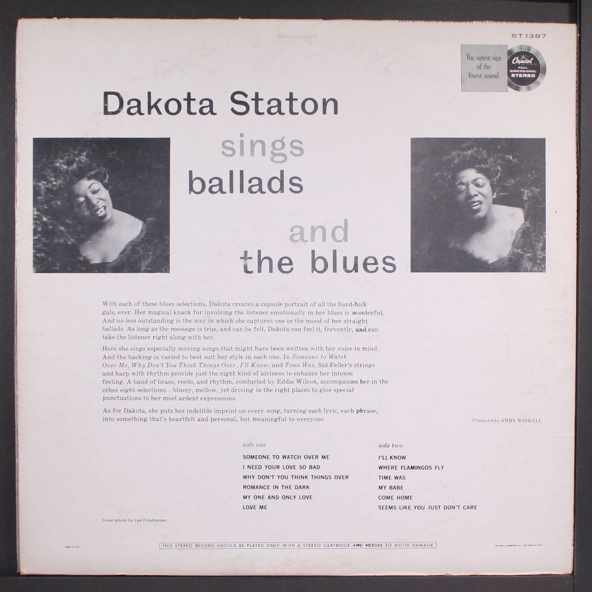 sings ballads and the blues by DAKOTA STATON