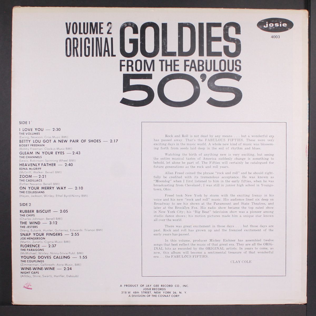 original goldies from the fabulous 50's, vol. 2 by VARIOUS