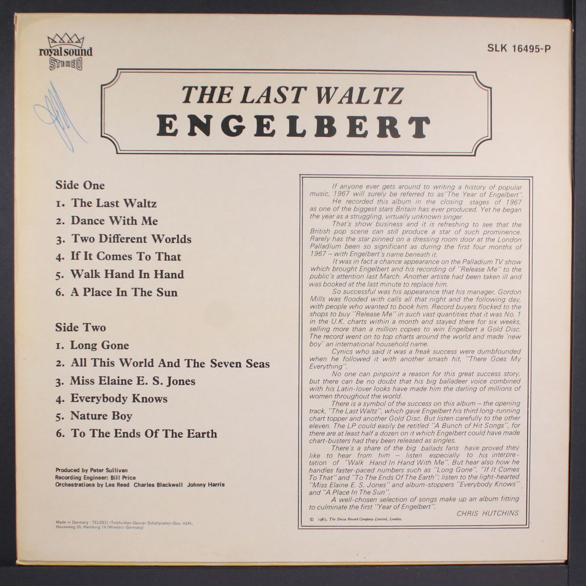 the last waltz by ENGELBERT HUMPERDINCK