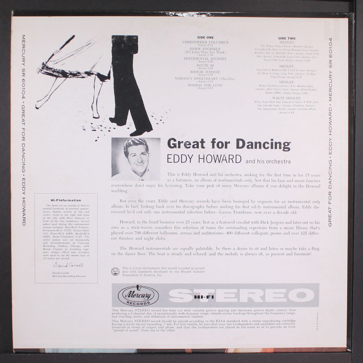 great for dancing by EDDY HOWARD